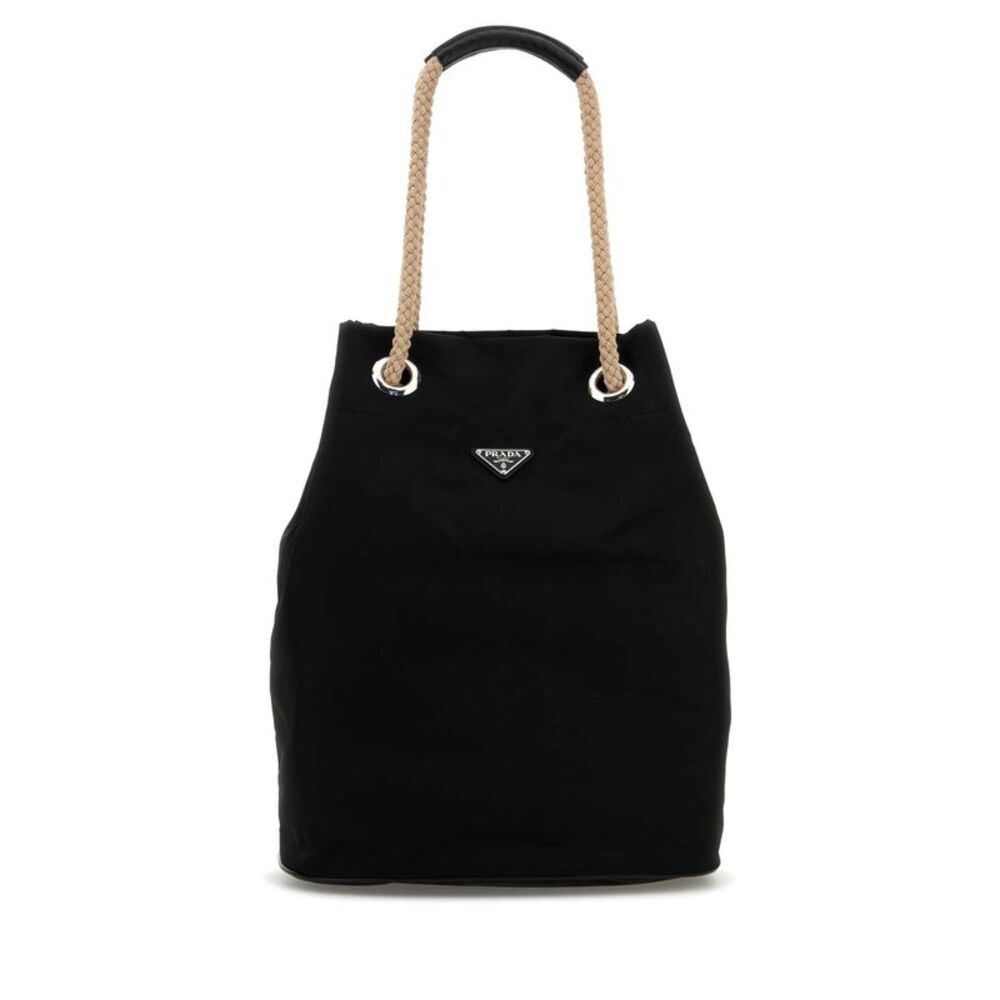 Prada Men Black Re-Nylon Shopping Bag